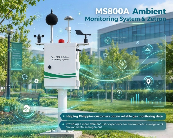 ​Zetron MS800A oro kokybės stebėjimo sistema įdiegta Filipinuose, įdiegta ir apmokyti