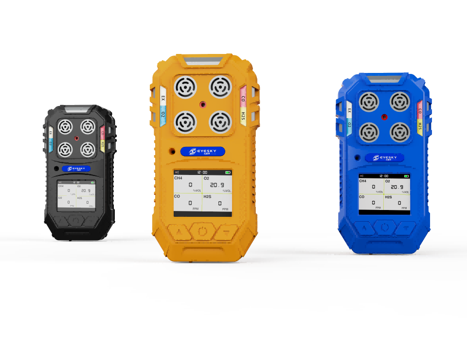 MS104K nešiojamasis 4 viename dujų detektorius